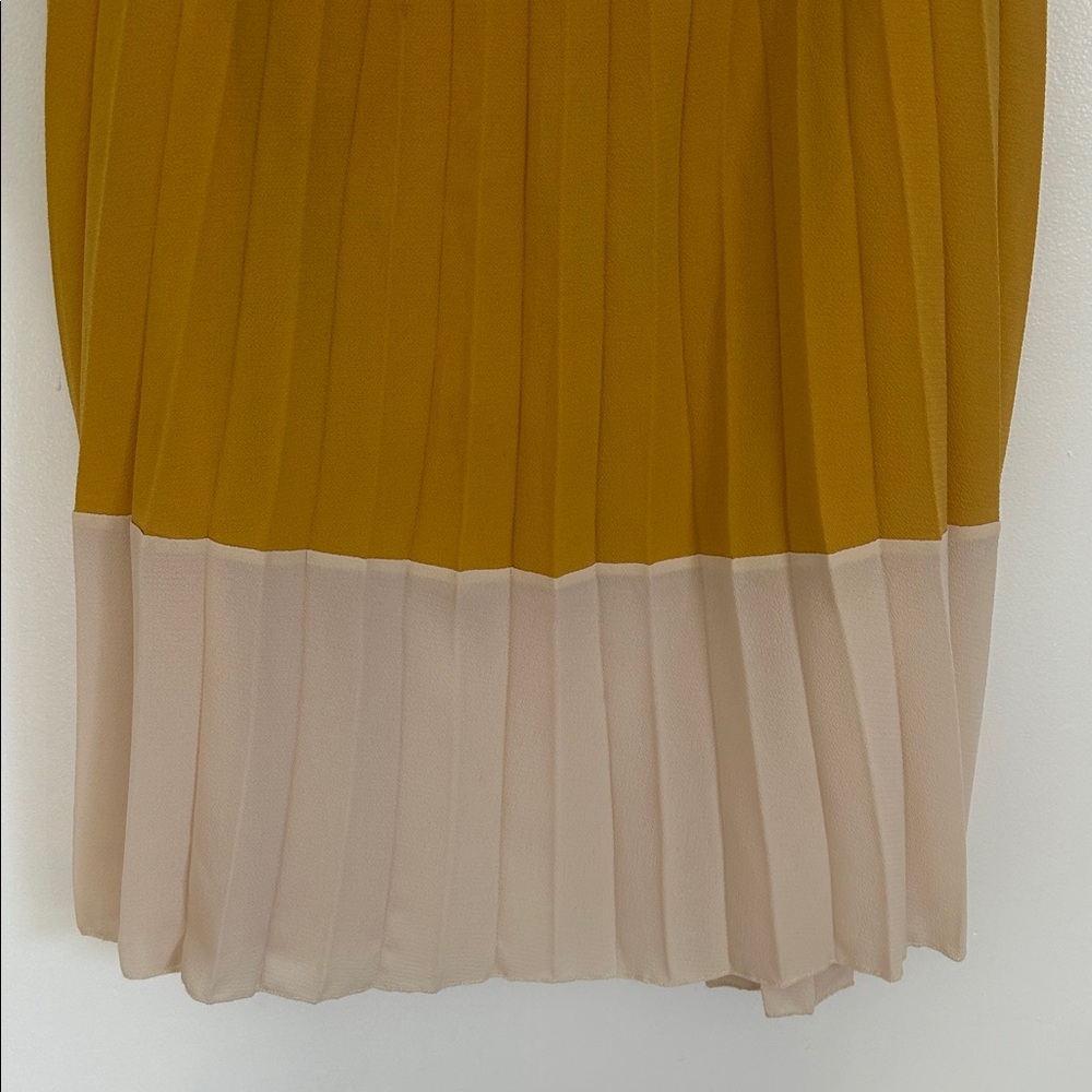 Flamingo Urban Mustard and Cream Midi Skirt - Picture 4 of 5